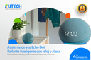 Asistente de voz Echo Dot con Reloj y Alexa Azul, 4ta Gen