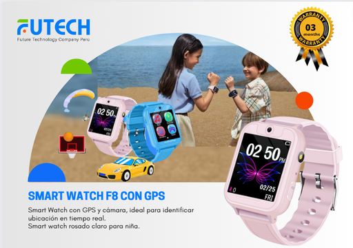 Smart Watch F8 Con GPS Rosa